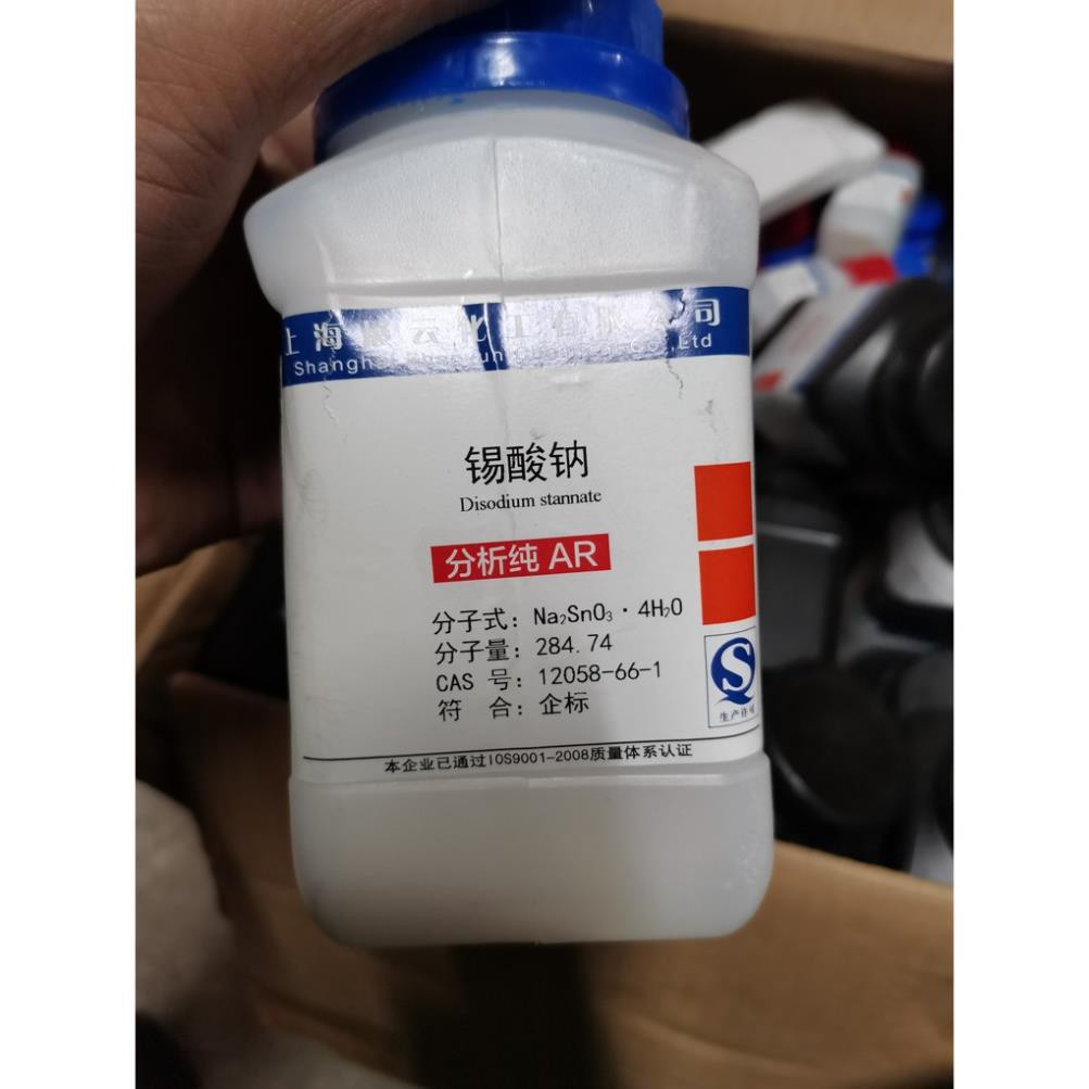Hoá chất Sodium stanate lọ 500g natri stannat CAS 12209-98-2 Na2SnO3