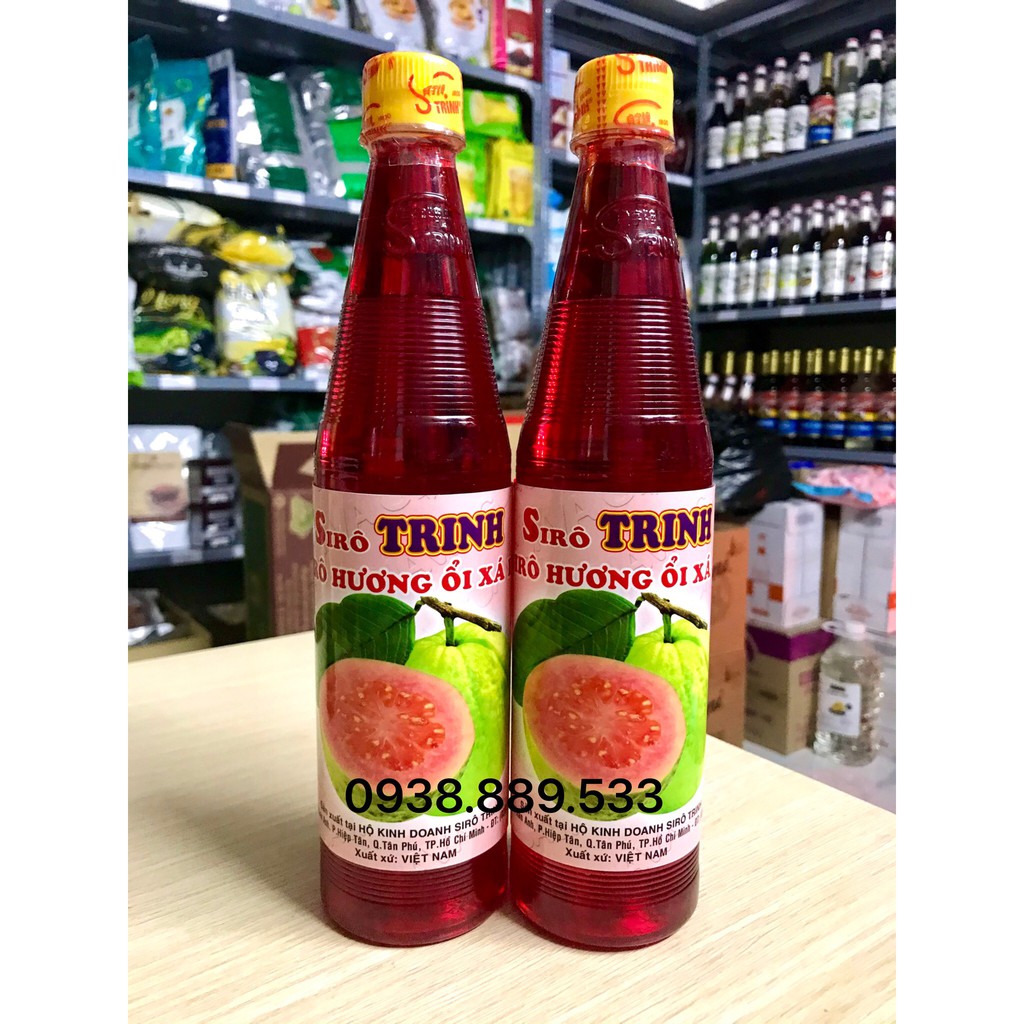 Siro Trinh vị Ổi Hồng 600ml