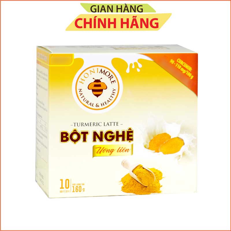 [Mã SKAMLTSM9 giảm 10% đơn 99K] [FREESHIP] Bột nghệ uống liền Honimore 160g - curcumin, bột nghệ nguyên chất