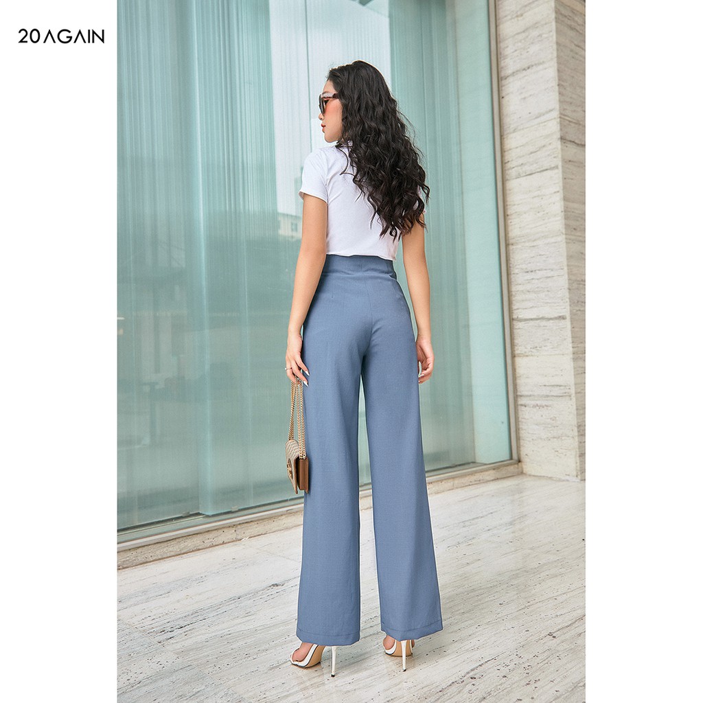 Quân âu  cạp cao dáng suông tôn dáng 20AGAIN QAA1603  điệu đà  nữ tính thời thượng | BigBuy360 - bigbuy360.vn