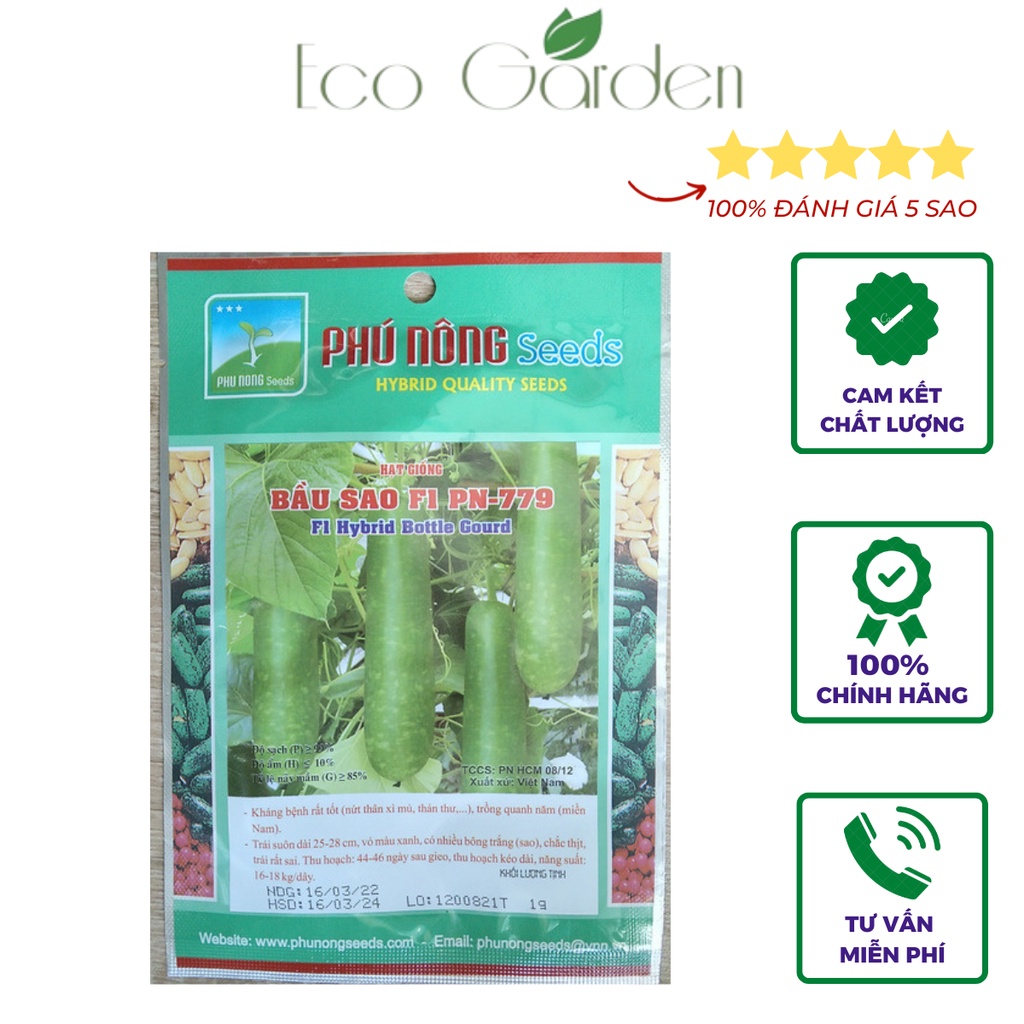 Hạt Giống Bầu Sao F1 PN-779 Phú Nông - 1g