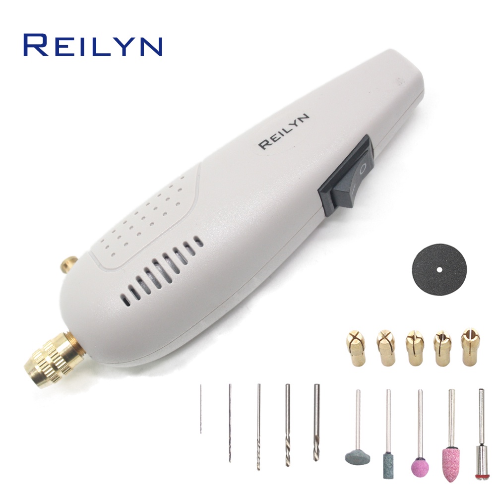 Máy Mài Đánh Bóng Mini Cầm Tay DC-12V 1000mA 12000rpm