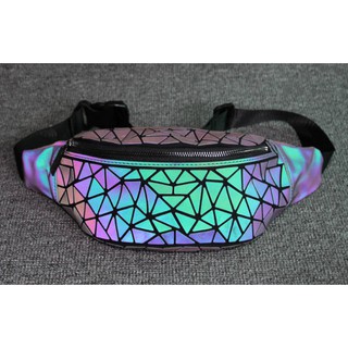 💥Belt bag | Túi đeo chéo phản quang polygon thời trang cá tính (Ms F2)