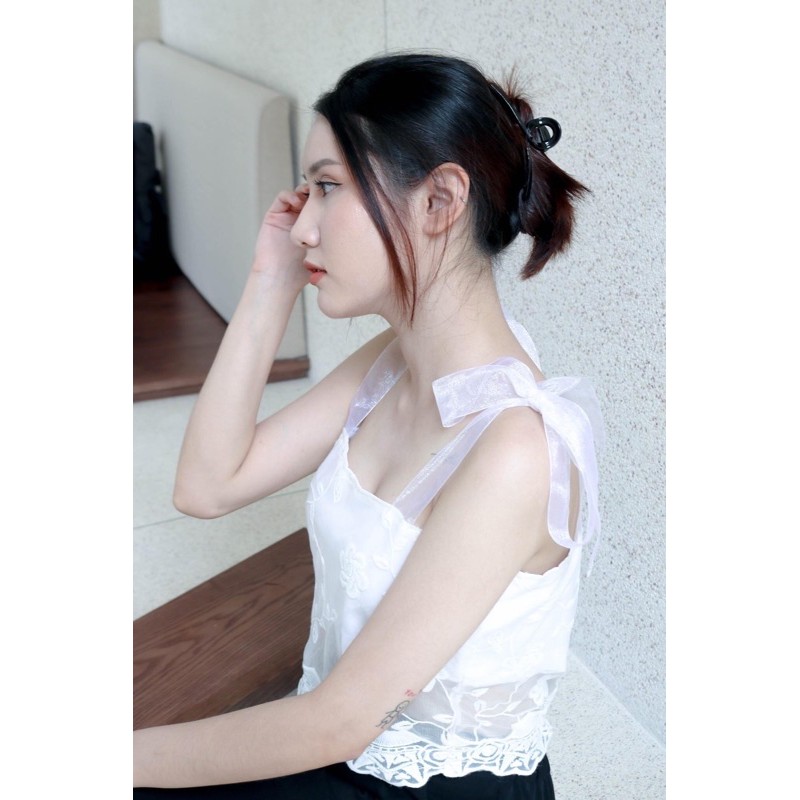 DAISY LACE CROP CAMI | ÁO HAI DÂY CỘT NƠ | BigBuy360 - bigbuy360.vn