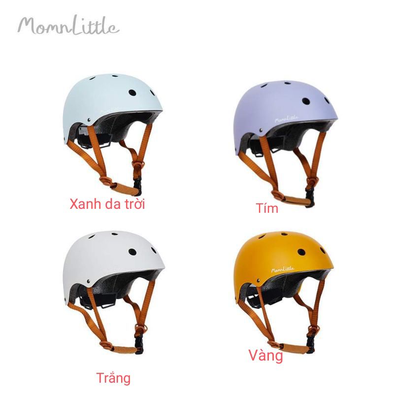 (đo vòng đầu chọn size)BỘ BẢO VỆ KNEEPADS, MŨ BẢO HIỂM CAO CẤP SIÊU NHẸ MOMNLITTLE HÀN QUỐC CHO BÉ