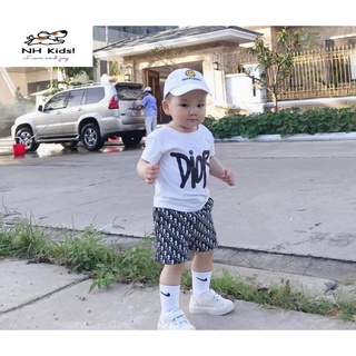 Sét Bộ Sét 3 DIOR - Kèm Mũ thêu xịn đét ☄️☄️☄️Áo 💯 % cotton . Quần cotton 3D hàng đặt có túi.