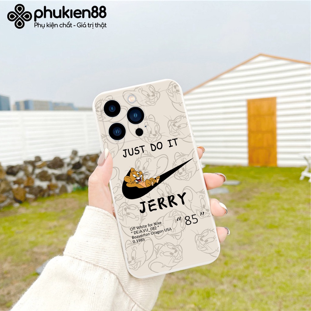 Ốp lưng ip Nai Tom và jery cạnh vuông 6/6plus/6s/6splus/7/7plus/8/8plus/x/xr/xs/11/12/13/pro/max/plus/promax