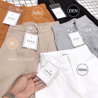 Quần Culottes đũi lửng khoá thật