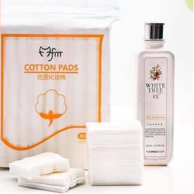 Gói 222 Bông Tẩy Trang 100% Cotton Pads - T2K Shop