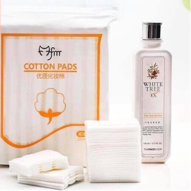 BÔNG TẨY TRANG COTTON PADS GÓI 222 MIẾNG CỰC TIỆN LỢI GIÁ TỐT