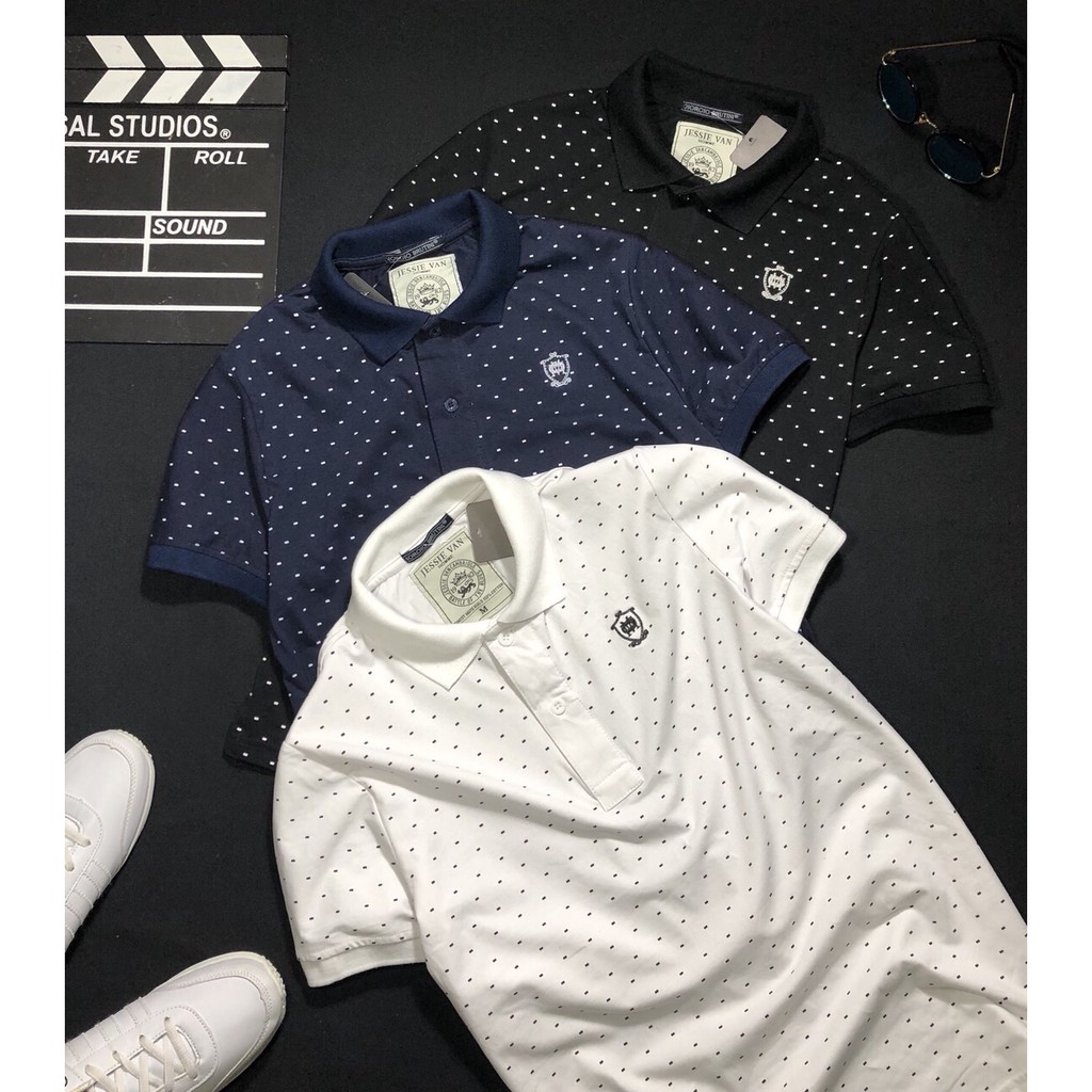 ÁO THUN CỔ BẺ NAM VẢI DÀY CHẤM BI MASI CAO CẤP MỚI - TD088 | BigBuy360 - bigbuy360.vn