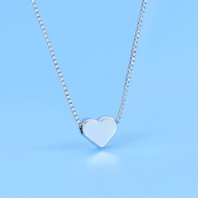 Vòng cổ phủ bạc s925 mặt trái tim