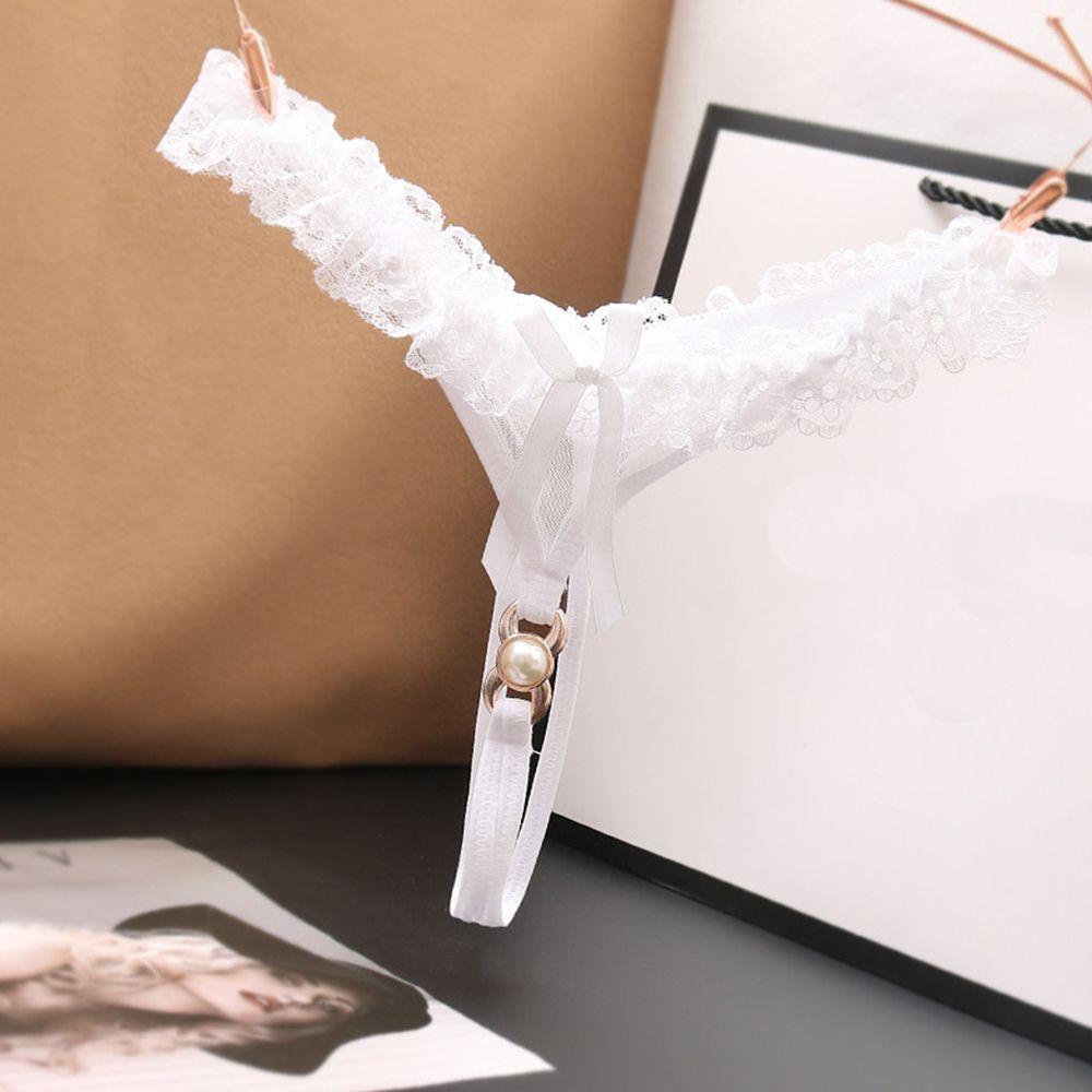 Quần Lót Chữ T Xuyên Thấu Lưng Thấp Hở Đáy Màu Trơn Thiết Kế Gợi Cảm Thời Trang Hàn Quốc Cho Nữ