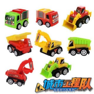 Bộ 9 xe đồ chơi xây dựng bánh đà (966-14) hs