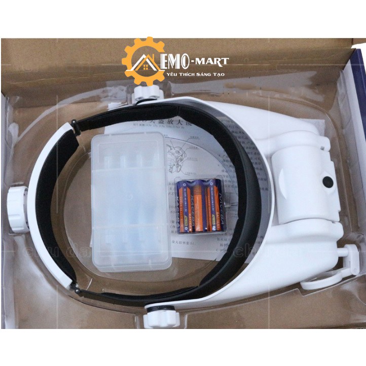 ⚡️𝗕𝗛 𝟭𝟮 𝗧𝗛𝗔́𝗡𝗚⚡️ Kính lúp đeo đầu có đèn led MG81000G siêu sáng ⚡️ 5 thấu kính độc lập - Độ phóng đại từ 1.5X đến 8X