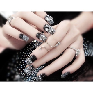 Nail đính đá kim tuyến lung linh