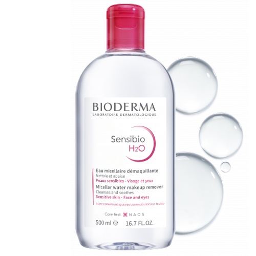 Bioderma Sensibio H2O 500ml dịch làm sạch và tẩy trang công nghệ