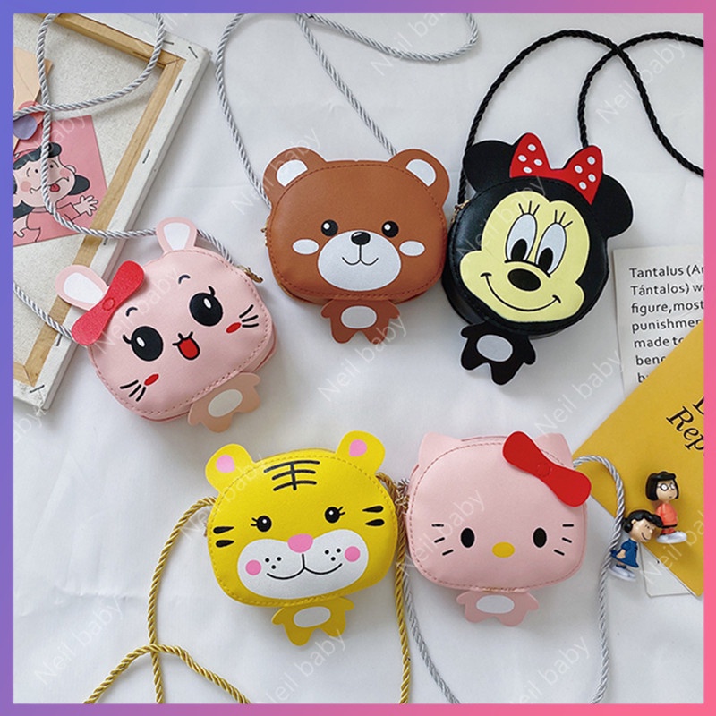 Túi Đeo Chéo Họa Tiết Dễ Thương Cho Bé Gái