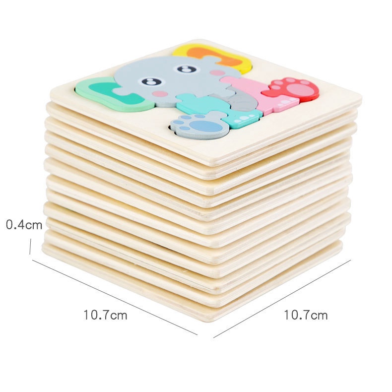 Tranh ghép hình 3D gỗ nổi cho bé - Đồ chơi gỗ thông minh giáo cụ Montessori  CAMI KIDS