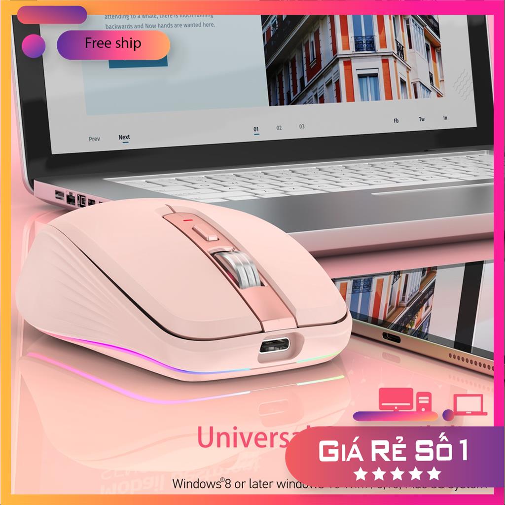 CHUỘT KHÔNG DÂY VĂN PHÒNG FMOUSE M303 BLUETOOTH - CHỐNG ỒN - SẠC PIN MSP49871