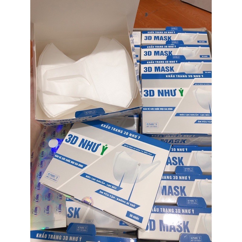 Khẩu trang 3D mask 1 hộp 50c