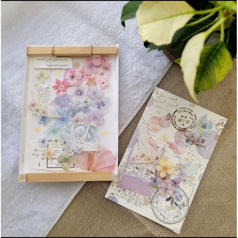 Krisna.room ♡ Hãng Peipan- 1 chu kì 111cm cuộn băng dán hình hạc giấy