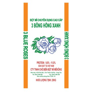 Bột mỳ 3 Bông Hồng Xanh- 1 Kg (Chuyên dụng cho bánh bao)