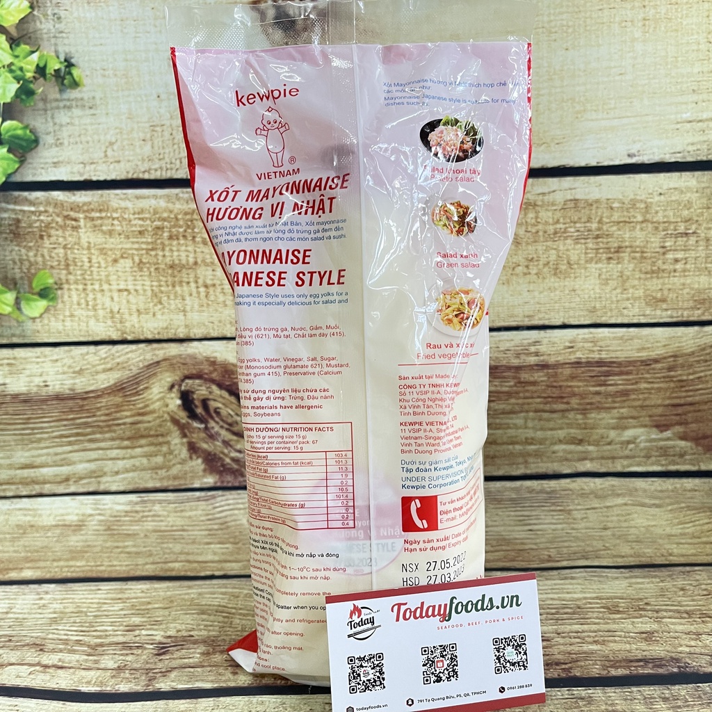 Sốt mayonnaise hương vị Nhật Kewpie 1kg