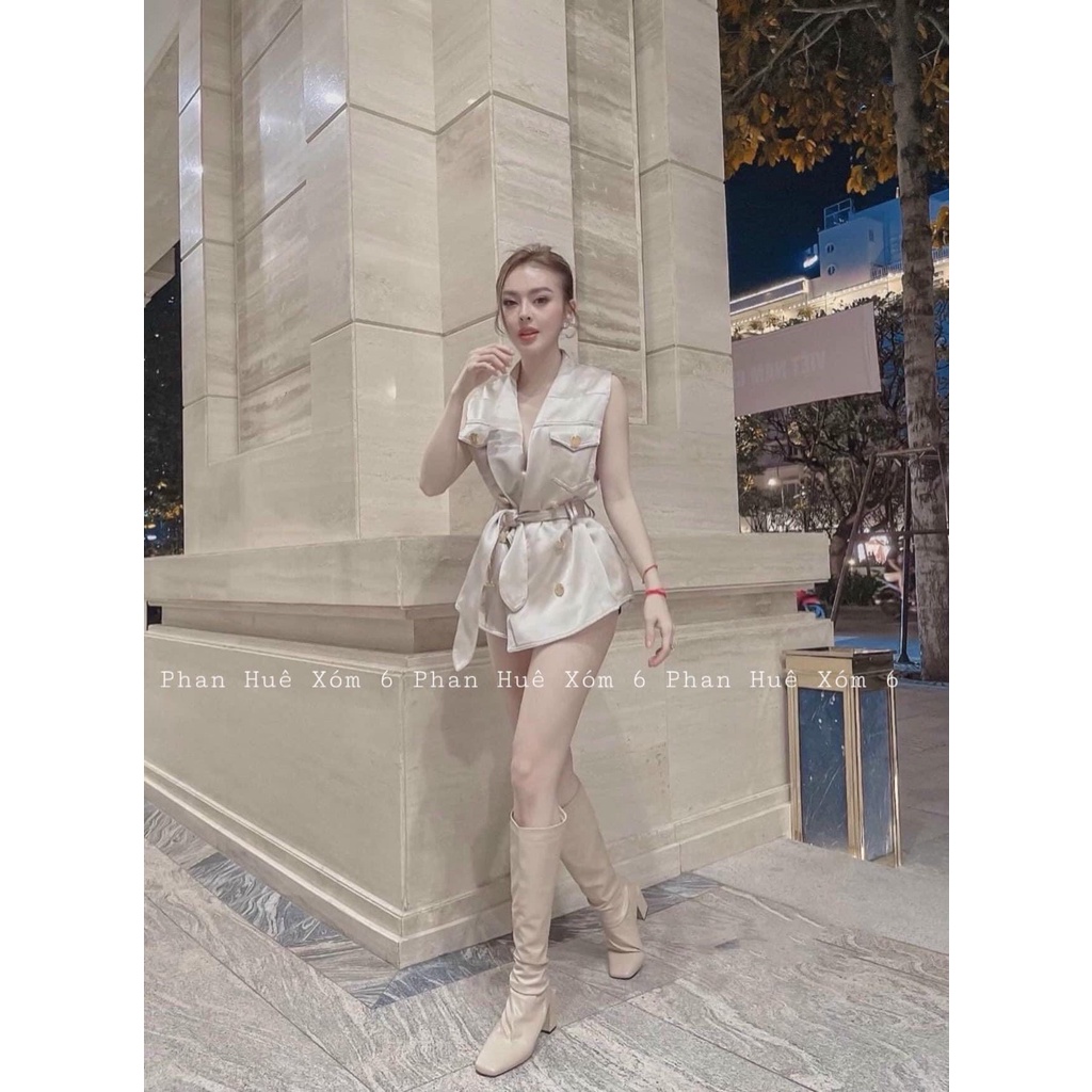 Váy Vest xinh xỉu chất lụa dày đẹp