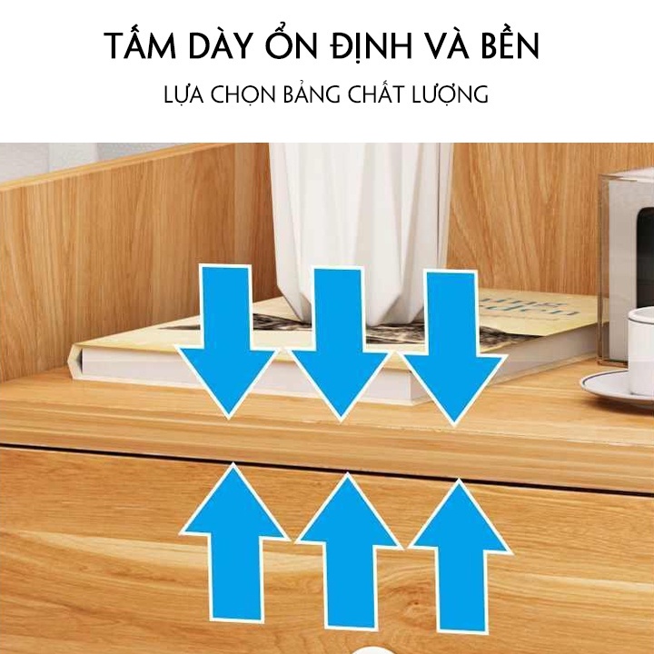 Tủ Kệ Đầu Giường MiNi PuCa Để Phòng Ngủ Bằng Gỗ Phong Cách Đơn Giản Có Ngăn Kéo Đựng Đồ Giá Rẻ