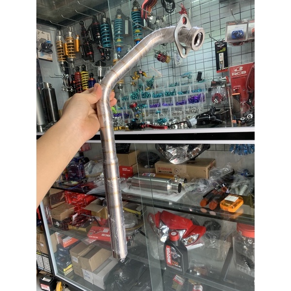 Cổ pÔ inox 304 gắn pô Zin Ex135 4số