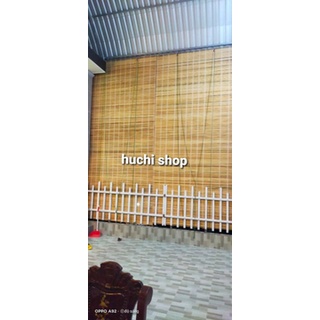 Mành che nắng mưa rộng 1,2x1,9m, mành cọ che nắng giá rẻ