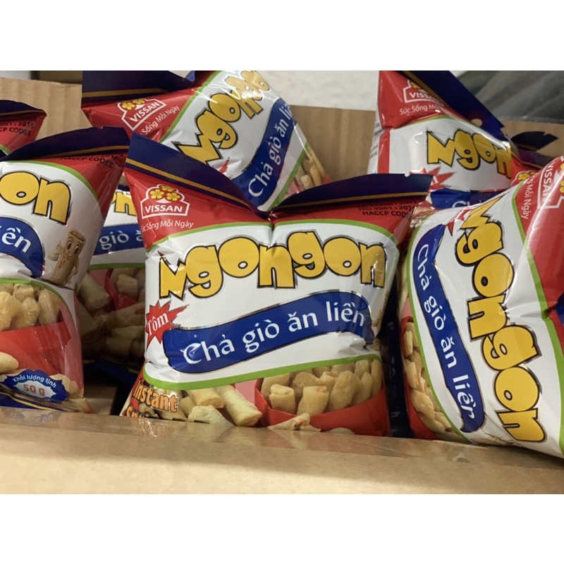 GÓI CHẢ GIÒ MINI TÔM NGON NGON ĂN LIỀN -VISSAN 50g | BigBuy360 - bigbuy360.vn
