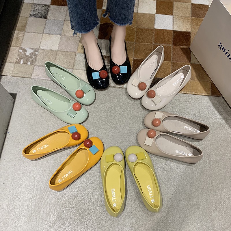 Giày Búp Bê Màu Trơn Thời Trang 2021 Cho Nữ