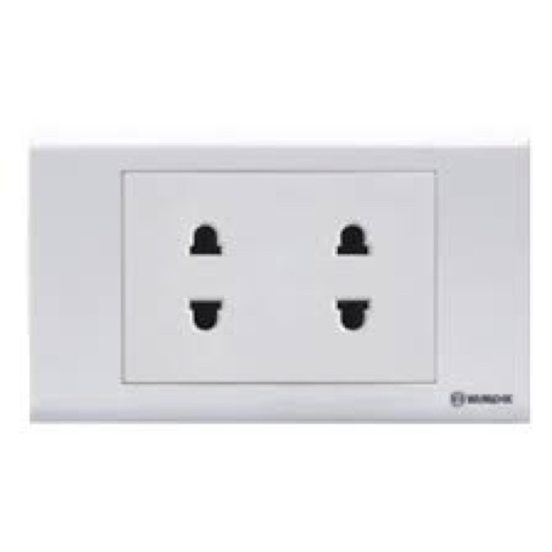 ［SINO-VANLOCK］Mặt ổ cắm 2 chấu đơn, đôi, ba  250V-16A
