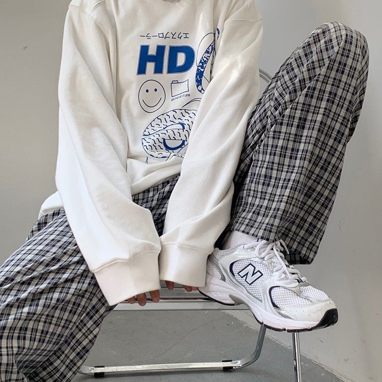 Áo Sweater Tay Dài Cổ Tròn Dáng Rộng Phong Cách Hàn Quốc Thời Trang Mùa Thu Mới Cho Nữ | BigBuy360 - bigbuy360.vn