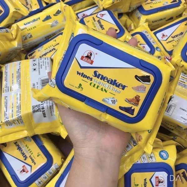 ️Giấy lau giày(túi) cao cấp "Wipes Sneaker" thách thức mọi vết bẩn, phiên bản mới Lớn Hơn, TIẾT KIỆM TỚI 35%.