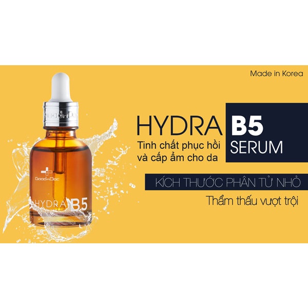 Serum GoodnDoc Hydra B5 30ml Cấp Ẩm Phục Hồi Chống Lão Hóa [NHẬP KHẨU CHÍNH HÃNG ĐẦY ĐỦ TEM]