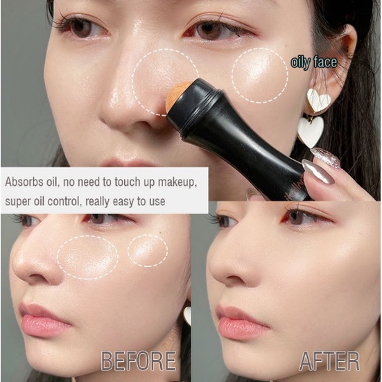 Thanh Lăn Đá Núi Lửa Làm Sạch Lỗ Chân Lông Kiềm Dầu Nhỏ Gọn Cho Nữ