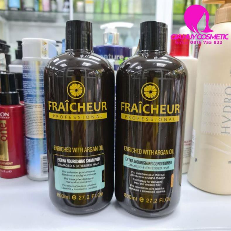 DẦU GỘI VÀ DẦU XẢ DƯỠNG ẨM SÂU FRAICHEUR EXTRA NOURISHING 800ML*2 CHÍNH HÃNG CÔNG TY NHẬT MINH ANH  500ml ×2  - 800ml×2