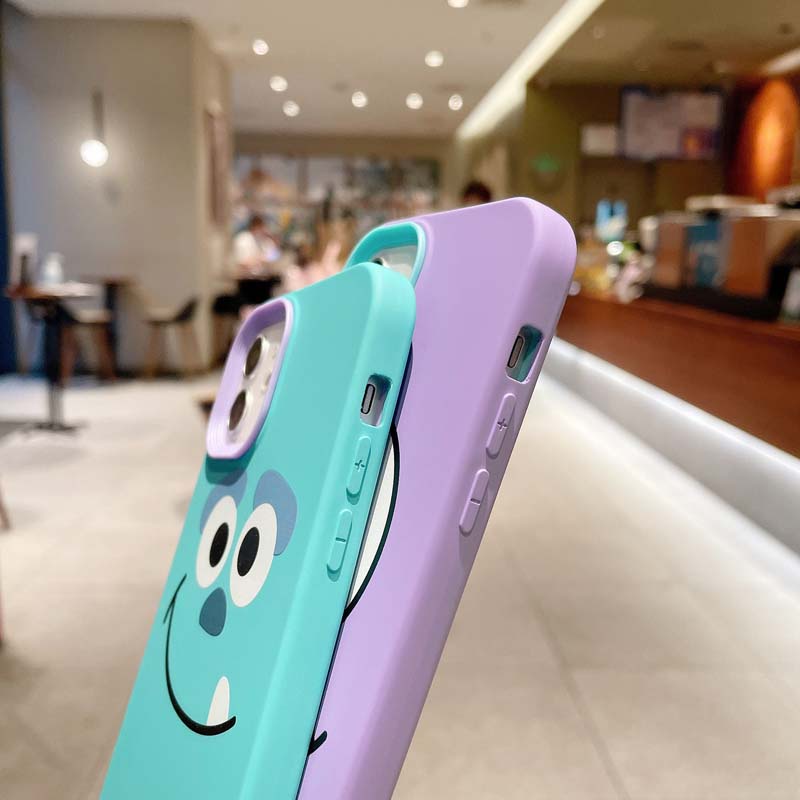Ốp Điện Thoại Silicon TPU Mềm Chống Sốc In Hình Quái Vật Cho iPhone 14 13 12 11 Pro Promax 6 6S 7 8 Plus X XR XSMax SE