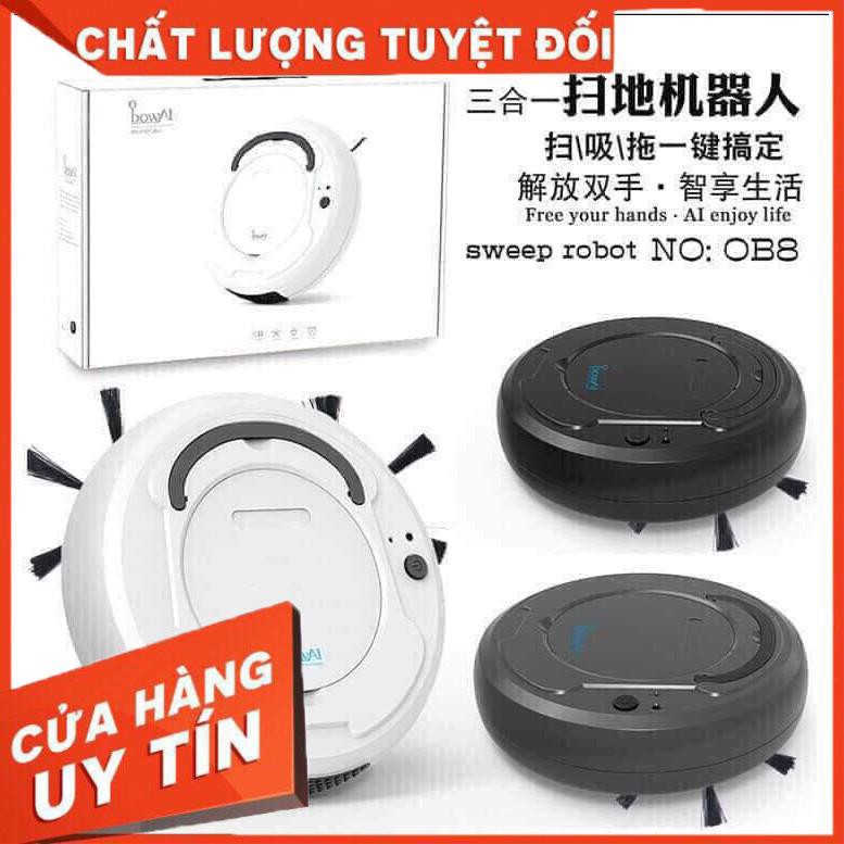 [XẢ KHO+FREE SHIP] Rô bốt hút bụi lau nhà,tự động lau nhà hút bụi, cảm biến tránh né vật cản, tự động tìm bụi bẩn