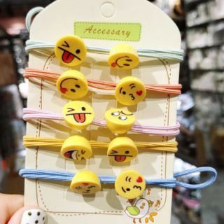 Cột tóc hoạt hình cute