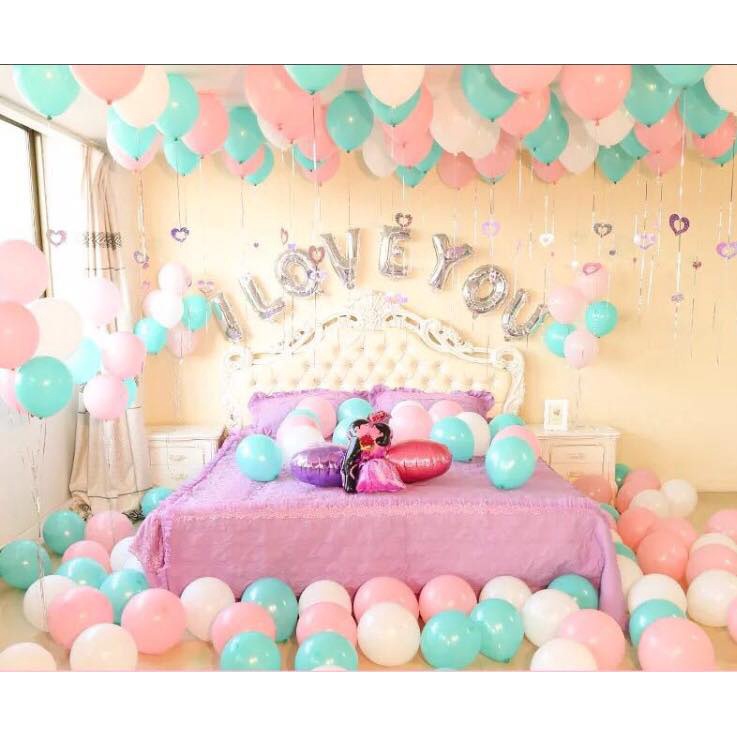 Bóng bay màu pastel, bóng sinh nhật màu macaron style hàn quốc dùng trang trí sinh nhật đẹp cho bé trai bé gái