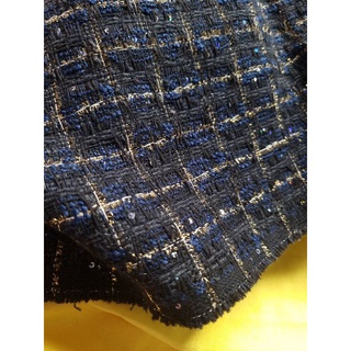 Vải dạ tweed dệt thêu