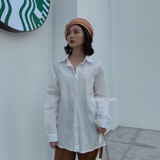Starroom áo sơ mi trắng dài tay #1261