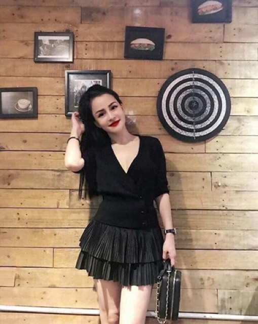 BÁN SỈ CHÂN VÁY XẾP LY TẦNG KÈM ẢNH THẬT