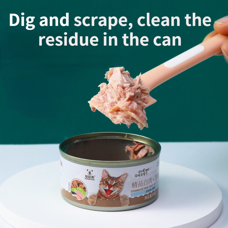 Muỗng Múc Thức Ăn Cho Thú Cưng Có Nắp Mở Tiện Dụng