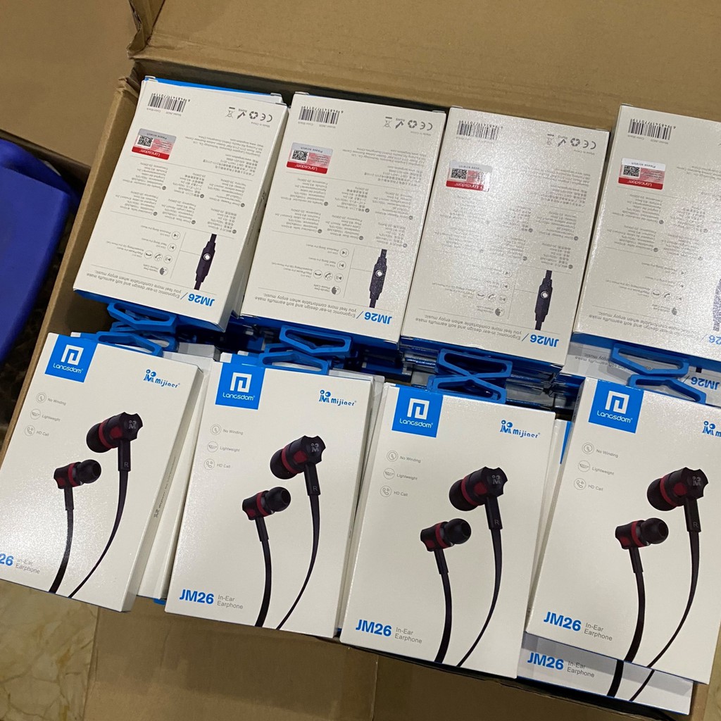 [Mã 2404EL10K giảm 10K đơn 20K] Tai Nghe Nhét Tai Earphone Langsdom JM26 Super Bass .