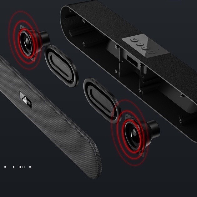 Loa Bluetooth WEKOME D11 - V5.0 Hỗ Trợ USB, Thẻ Nhớ, Jack 3.5 Kết Nối Tivi, Máy Tính, Thiết Kế Sang Trọng